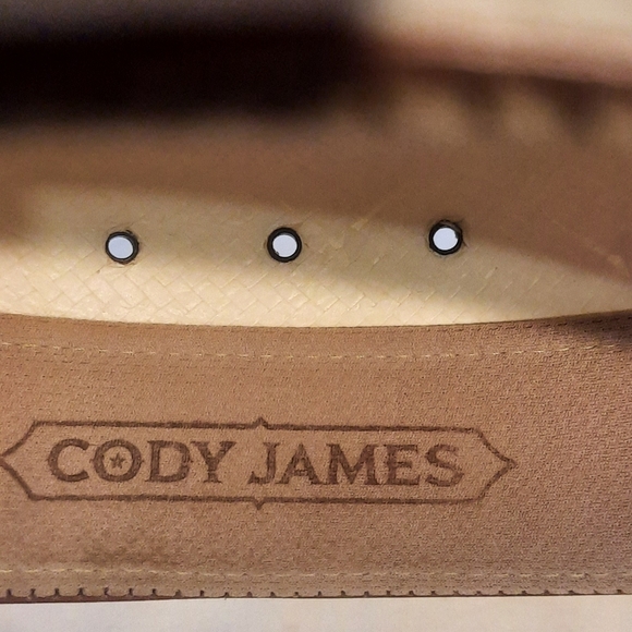 Cody James 10X Straw/Canvas Ribbon Hatband Cowboy Hat Natural Size 6 7/8 - Picture 8 of 9